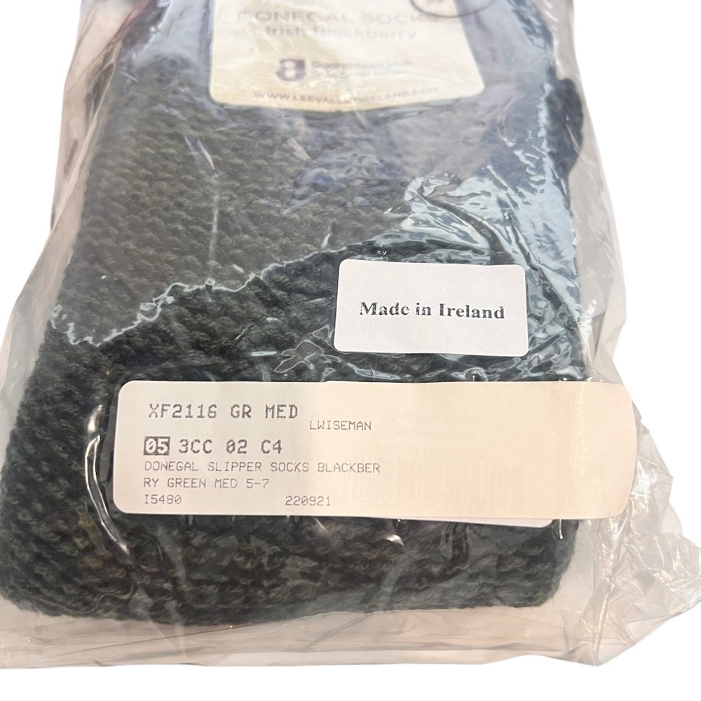 Lee Valley Ireland NEW Donegal Socks Fleece Lined Irish BlackBerry SZ 4-7 - Picture 5 of 5